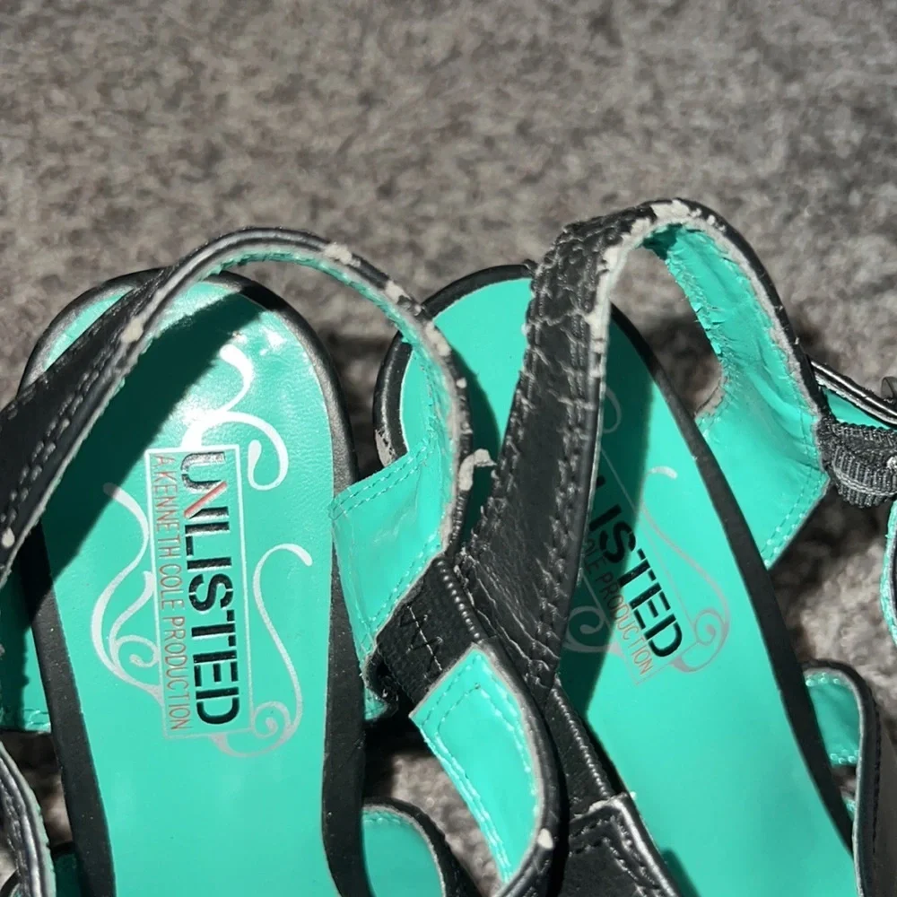 Unlisted Striped Wedge Heels